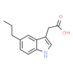 1H-Indole-3-aceticacid,5-propyl-(9CI)结构式