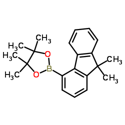 4-boric acid pinacol ester-9,9-dimethyl fluorene Structure