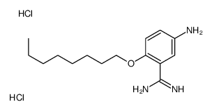 5-amino-2-octoxybenzenecarboximidamide,dihydrochloride结构式