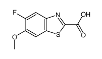 5-fluoro-6-methoxy-1,3-benzothiazole-2-carboxylic acid结构式