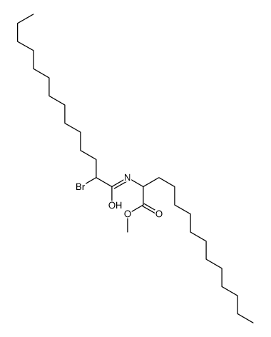 methyl 2-(2-bromotetradecanoylamino)tetradecanoate结构式