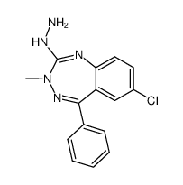 7-Chlor-2-hydrazino-3-methyl-5-phenyl-3H-1,3,4-benzotriazepin Structure