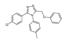 3-(4-chlorophenyl)-4-(4-methylphenyl)-5-(phenoxymethyl)-1,2,4-triazole Structure