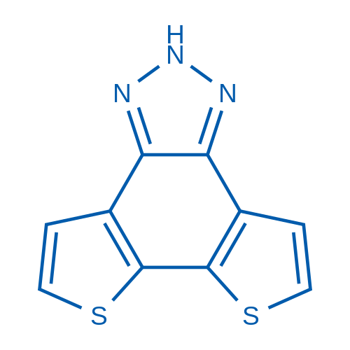 2H-Dithieno[3',2':3,4;2'',3'':5,6]benzo[1,2-d][1,2,3]triazole structure