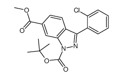 1-O-tert-butyl 6-O-methyl 3-(2-chlorophenyl)indazole-1,6-dicarboxylate Structure