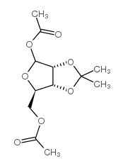 1,5-Di-O-acetyl-2,3-isopropylidene-D-ribose Structure