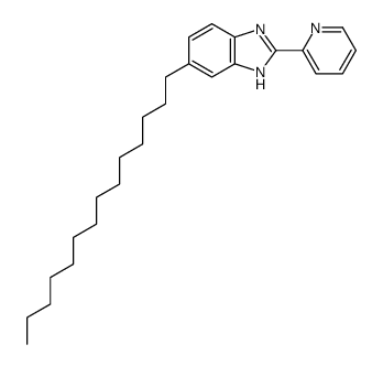 2-pyridin-2-yl-6-tetradecyl-1H-benzimidazole结构式