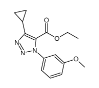 Ethyl 4-Cyclopropyl-1-(3-Methoxyphenyl)-1H-1,2,3-Triazole-5-Carboxylate结构式