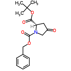 1-Benzyl 2-(2-methyl-2-propanyl) (2S)-4-oxo-1,2-pyrrolidinedicarboxylate Structure