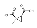 1,2-Cyclopropanedicarboxylicacid,1-methyl-,(1R-cis)-(9CI)结构式