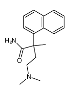 α-<2-Dimethylamino-aethyl>-α-methyl-1-naphthylacetamid结构式
