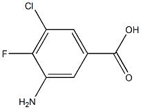 3-Amino-5-chloro-4-fluoro-benzoic acid structure