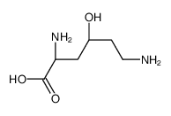 (2S)-2,6-diamino-4-hydroxyhexanoic acid Structure