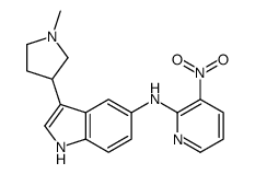 3-(1-methylpyrrolidin-3-yl)-N-(3-nitropyridin-2-yl)-1H-indol-5-amine Structure