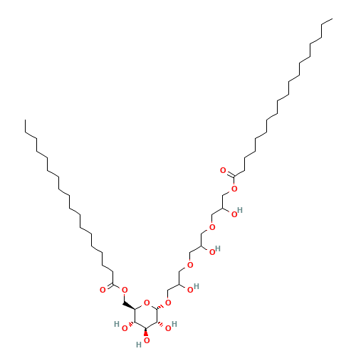 Triglycerin methylglucose distearate Structure