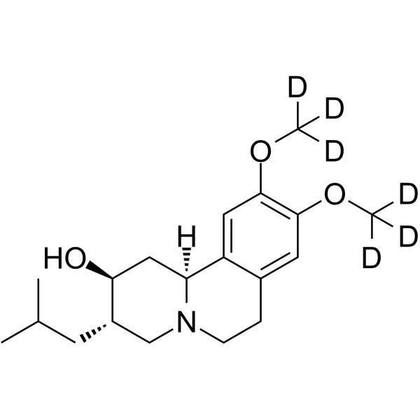 (2S,3S,11bS)-Dihydrotetrabenazine-d6结构式