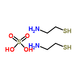 2-Aminoethanethiol sulfate (2:1) structure