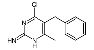 2-PYRIMIDINAMINE, 4-CHLORO-6-METHYL-5-(PHENYLMETHYL)- Structure