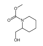 1-Piperidinecarboxylic acid,2-(hydroxymethyl)-,methyl ester structure