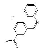 Pyridinium, 1-[[(3-nitrophenyl)methylene]amino]-,iodide (1:1) Structure