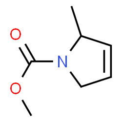1H-Pyrrole-1-carboxylicacid,2,5-dihydro-2-methyl-,methylester(9CI)结构式