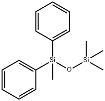 Disiloxane, 1,1,1,3-tetramethyl-3,3-diphenyl- Structure