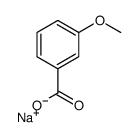 Sodium m-anisate Structure