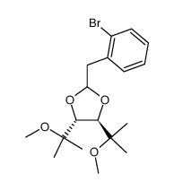 (4R,5R)-2-(2-bromobenzyl)-4,5-bis(2-methoxypropan-2-yl)-1,3-dioxolane Structure