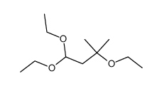 1,1,3-triethoxy-3-methyl-butane Structure
