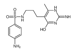 4-amino-N-[3-(2-amino-6-methyl-4-oxo-1H-pyrimidin-5-yl)propyl]benzenesulfonamide Structure