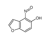 5-Benzofuranol,4-nitroso- Structure