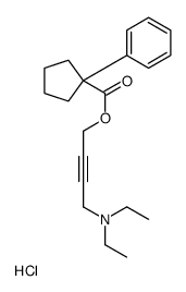 4-(diethylamino)but-2-ynyl 1-phenylcyclopentane-1-carboxylate,hydrochloride结构式