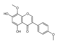 5,7-dihydroxy-8,4'-dimethoxyisoflavone结构式