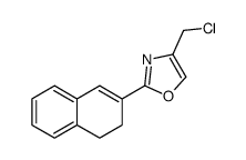 4-(chloromethyl)-2-(3,4-dihydronaphthalen-2-yl)-1,3-oxazole Structure