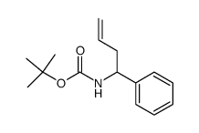 (±)-tert-butyl (1-phenylbut-3-en-1-yl)carbamate Structure