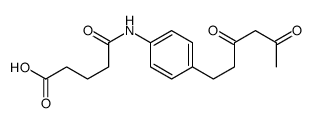 5-[4-(3,5-dioxohexyl)anilino]-5-oxopentanoic acid结构式