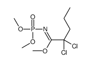 methyl 2,2-dichloro-N-dimethoxyphosphorylpentanimidate结构式