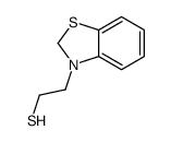 3-Benzothiazoleethanethiol,2,3-dihydro-(9CI)结构式