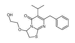 7-benzyl-3-(2-hydroxyethoxy)-6-propan-2-yl-2,3-dihydro-[1,3]thiazolo[3,2-a]pyrimidin-5-one Structure