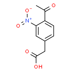 2-(4-Acetyl-3-nitrophenyl)acetic acid结构式
