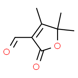 3-Furancarboxaldehyde, 2,5-dihydro-4,5,5-trimethyl-2-oxo- (9CI) structure