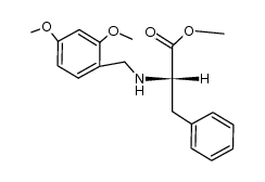 2-(2,4-dimethoxybenzylamino)-3-phenyl-propionic acid methyl ester Structure