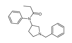 N-(1-benzylpyrrolidin-3-yl)-N-phenylpropanamide Structure