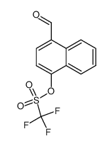trifluoromethanesulfonic acid 4-formylnaphthalen-1-yl ester结构式