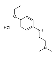 2-(dimethylamino)ethyl-(4-ethoxyphenyl)azanium,chloride结构式