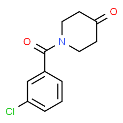 1-(3-chlorobenzoyl)piperidin-4-one structure