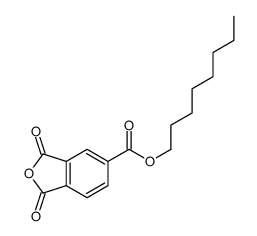 1,3-Dihydro-1,3-dioxo-5-isobenzofurancarboxylic acid octyl ester结构式