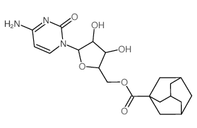 2(1H)-Pyrimidinone,4-amino-1-[5-O-(tricyclo[3.3.1.13,7]dec-1-ylcarbonyl)-b-D-arabinofuranosyl]- structure