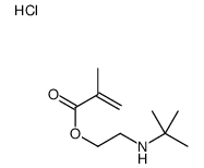 2-(tert-butylamino)ethyl 2-methylprop-2-enoate,hydrochloride Structure