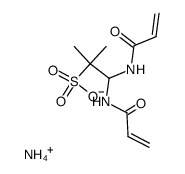 ammonium 1,1-bis(acrylamido)- 2-methylpropane-2-sulfonate结构式